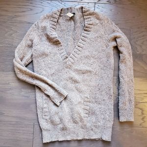 J Crew brown v-neck sweater